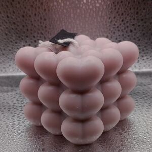 BaRich Candle For Life 💕 Heart-Shaped Pink Candle